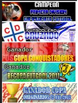 Moderador Cruzado,Campeón1ª División 10 , Campeón Conquistadores 11,Recopa 11 y Originarios11 12